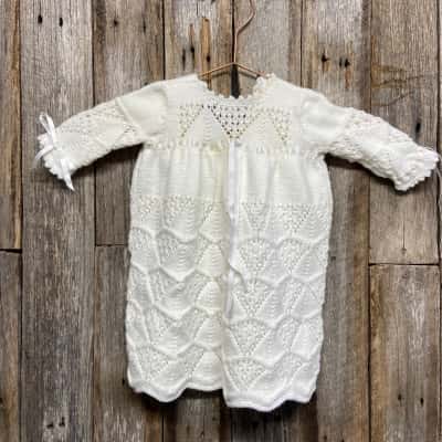 Hand knitted baby outfit 