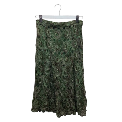 Alannah Hill Green Lace Overlay Lined Skirt Size 10
