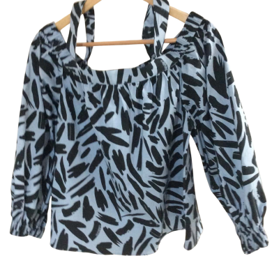 Witchery Womens  Size 10 Black  / Blue / Pattern 