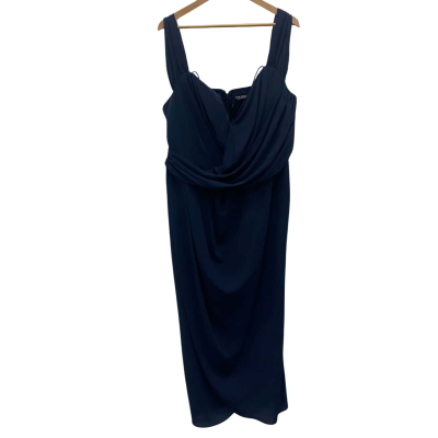 City Chic Womens  Size L Maxi Dress Navy Blue 