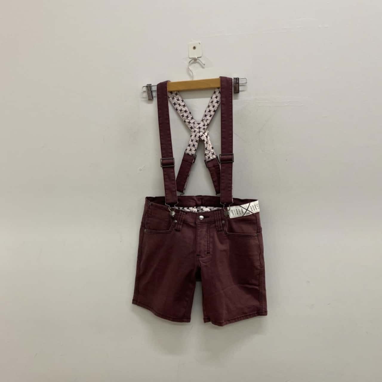 Tiger Horse Womens Size 30 Shorts Maroon