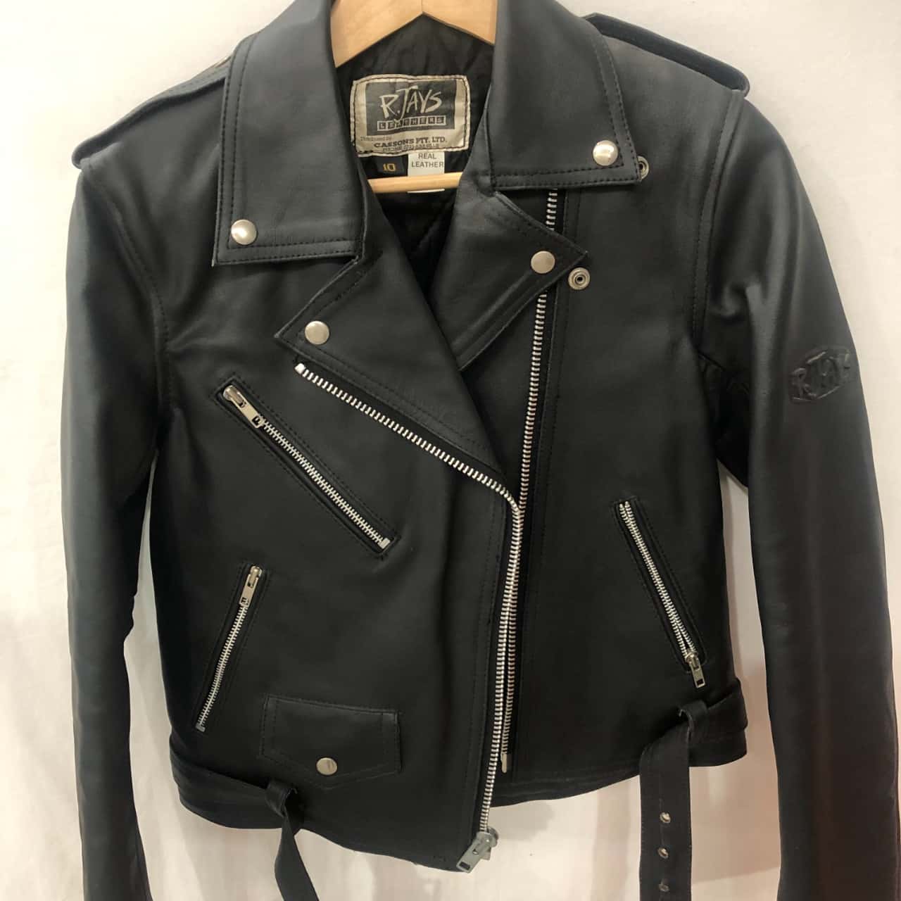 leather jacket size 10