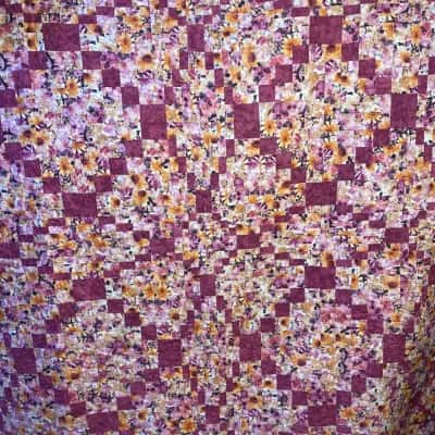 “Mystery 24” Pink Multicoloured Patterned Quilt