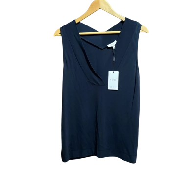 Reiss Womens  Size 14 / L Sleeveless Top Navy Blue 