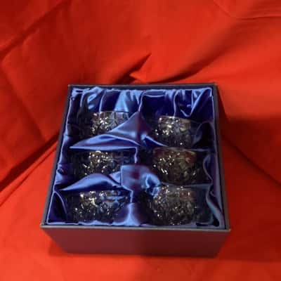 Set of 6 Prague Crystal Small Bowls