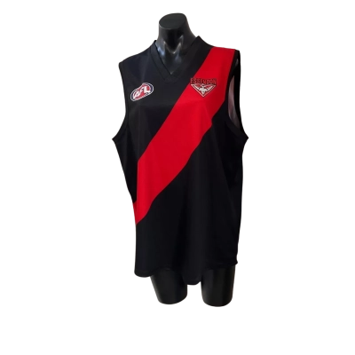 AFL Essendon   Size XXL Singlet  Black  / Red 