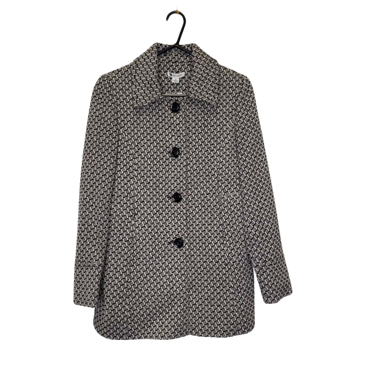 Rockmans Womens Size 10 Winter Coat Black / White BNWT RRP 99.99