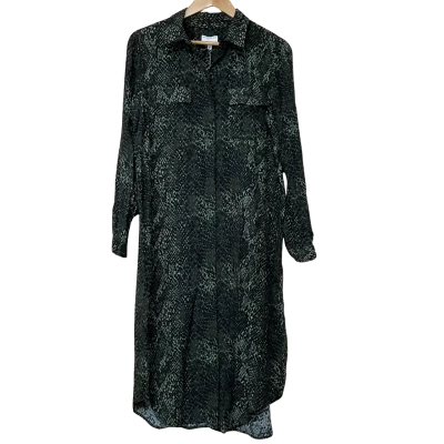Brand New - Witchery Green Printed Utility Dress - Size 12