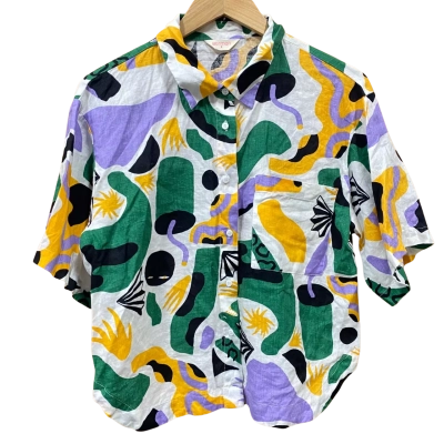 Gorman Colourful Abstract Pattern Shirt Size 8