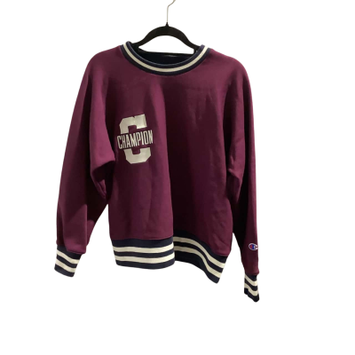 Champion Womens  Size S Sweatshirt Maroon / Navy Blue / White 