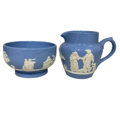 Wedge wood Jasperware Bowl and Pourer