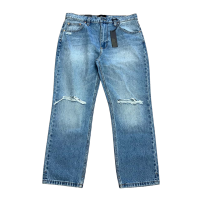 Rollas Size 34/32 BNWT Organic Straight Leg Jeans Blue 