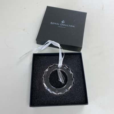 Royal Doulton Crystal Wreath Ornament Christmas Tree Decoration 