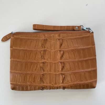 Genuine Crocodile Skin Clutch 