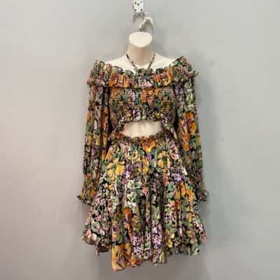 Elliatt Womens  Boho style Size S Mini Dress Floral 
