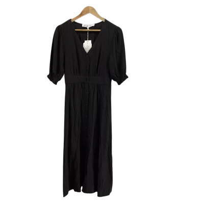 Elm Womens  Size 8 Christina Midi Dress Black 