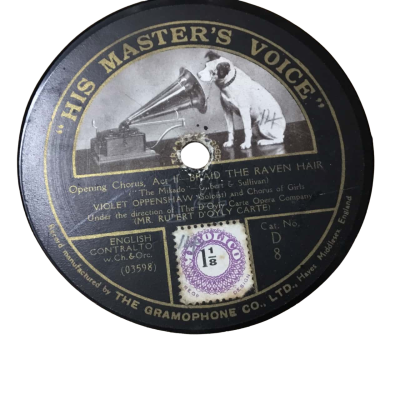 Vintage His Masters Voice Record as pictured