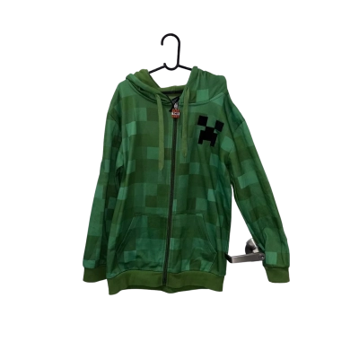 Kids Green Minecraft Creeper Jumper Size 12