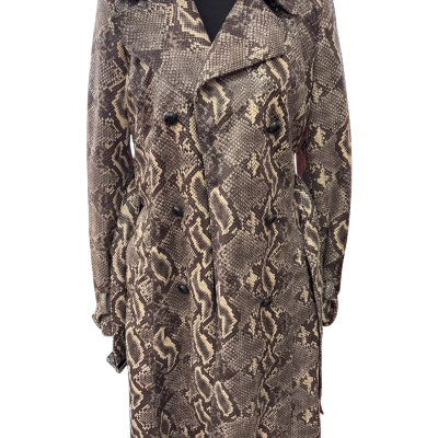 Zara Women’s - Snakeskin pattern Size M - Trench Coat 