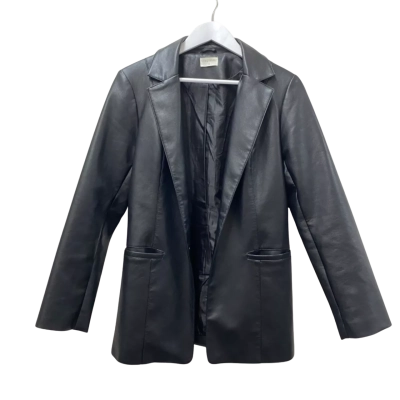 Luck & Trouble Womens  Size 8 Blazer Black - Faux Leather