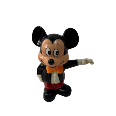 Vintage Mickey Mouse Plastic Piggy Bank 