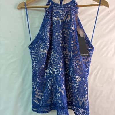 Portmans Womens  Size 10 Sleeveless Top Blue 
