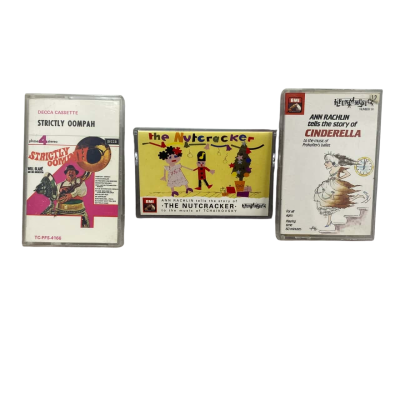 3x cassette tapes 