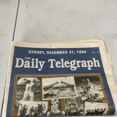 Turn of the millennium issue of the daily telegraph