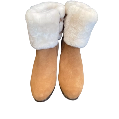 UGG Womens Nikki Heel Size 10 Boots Chestnut