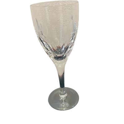 Waterford Crystal 'Imprint Dot' by John Rocha Water/Wine Goblet Signature (Ireland) - Sold Individually (H: 20.5cm/ 8.07inch)