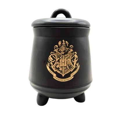 Very Collectable Harry Potter - Hogwarts Crest Cauldron Storage Jar - Material: Ceramic  (office)