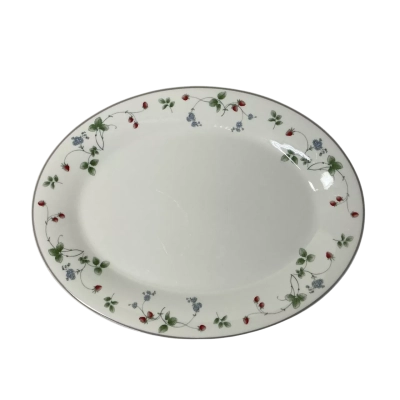 Royal Doulton Expressions "Strawberry Fayre" English China Oval Serving Plate