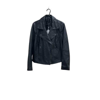 Piper Women’s Black 100% Lamb Leather Jacket Size S RRP $259