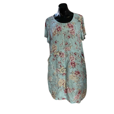 CALI&co  Womens  Size XL Casual Dress Blue / Floral 