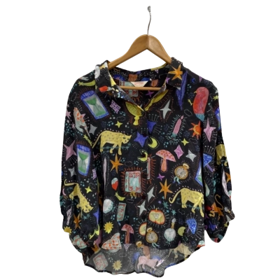 Gorman Multicoloured/ Black Hi Low Top With Star Buttons Size 10 