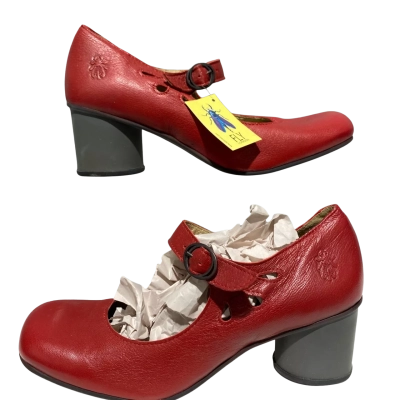 Fly London Womens  Size 41 Heels Red 