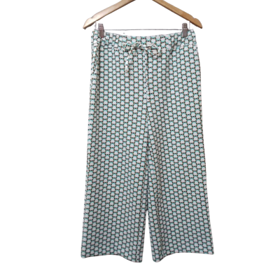 Jules & Leopold Women's Size S Blue and White Pattern Pants