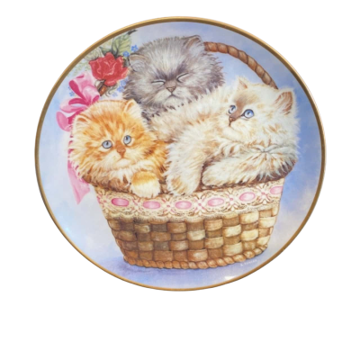 Three Little Kittens Plate