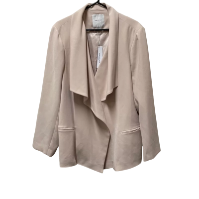 Forever New Curve Amanda Curve Waterfall Jacket  Womens  Size 22 Nude 