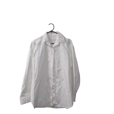 Assembly Label Women's Size 6 Oversized Long Sleeve Shirt in White 