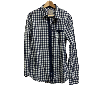 Guess Mens  Size M long sleeve Shirt Blue / Checked 