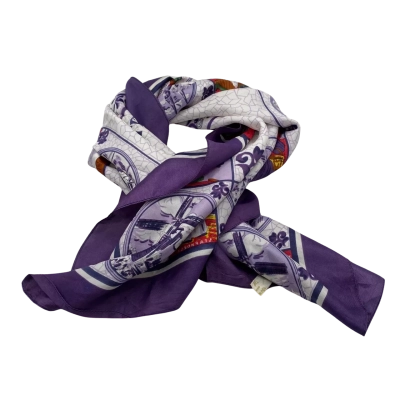 Vintage  Womens Scarf Souvenir of Holland Square 70 x 70 cm Purple 