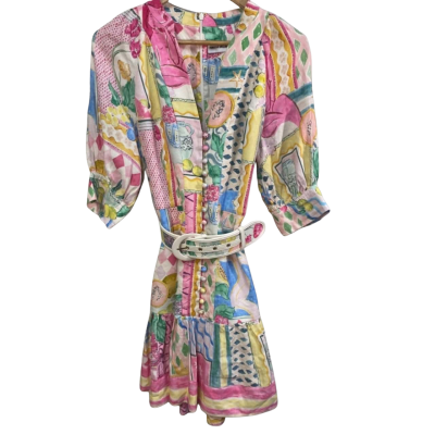 Rebecca Vallance Multicoloured Dress Size 10 RRP $679