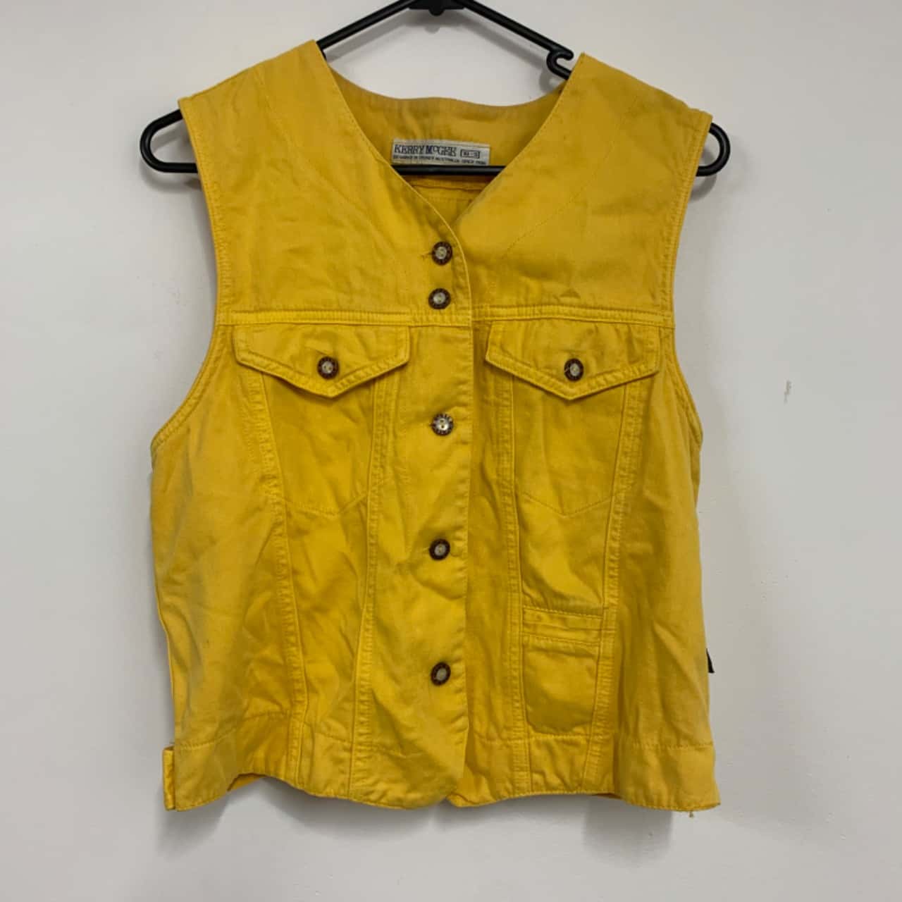 Kerry McGee Womens Size 10 Yellow Vest