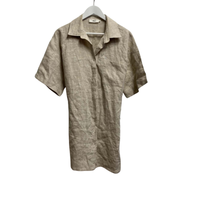 Calli Womens  Size L Button Up Top Cream 