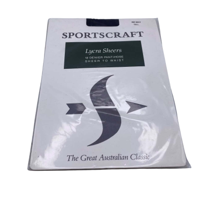 Sportscraft Womens Pantyhose Navy Blue  Vintage HTH2
