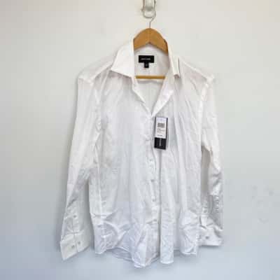 Pierre Cardin White Long Sleeve Shirt  Size M 