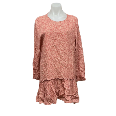 Sportsgirl Womens Size 14 Mini Dress Floral / Off White / Pattern / Pink  