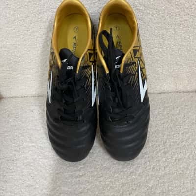 SFIDA Kids Black  / Gold footy boots 