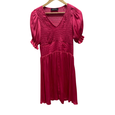Serafina Womens Size S Babydoll Dress Pink  